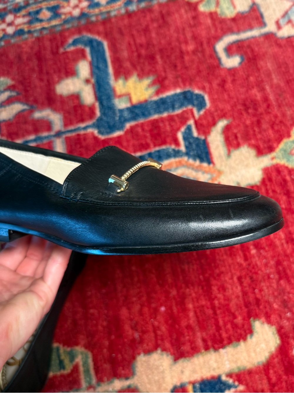 NWOT Sam Edelman Lior Black Leather Loafers | 6.5 - Picture 7 of 16